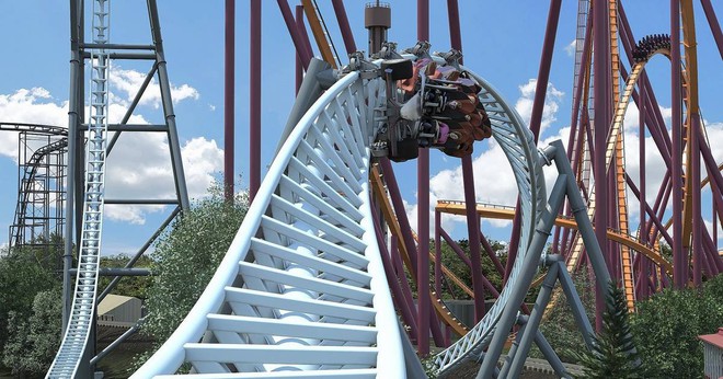 G&oacute;c hết hồn: C&ocirc;ng vi&ecirc;n giải tr&iacute; ở Mỹ vừa khai trương t&agrave;u lượn si&ecirc;u cao khổng lồ, c&aacute;ch mặt đất đến 53 m&eacute;t - Ảnh 2.