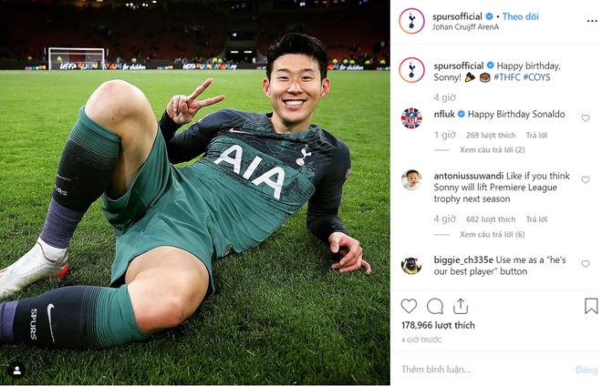 Oppa Son Heung-min được đội nhà chúc sinh nhật bằng bức ảnh để đời, các fan thi nhau bình luận nhưng khổ chủ thì vẫn im tiếng - Ảnh 1.