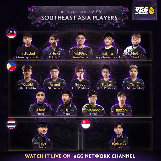 Điểm danh anh tài Đông Nam Á tại TI9, Dota2 Việt khó có cửa giành vàng tại Sea Games! - Ảnh 2.