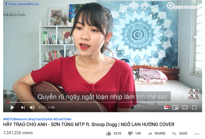 Th&aacute;nh cover Hương Ly đ&atilde; c&oacute; đối thủ: Nữ sinh đại học Ngoại Thương cover hit Vpop n&agrave;o cũng thu về cả triệu view - Ảnh 4.