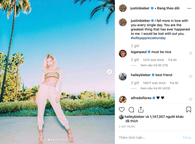Ch&igrave;a kho&aacute; giữa lửa t&igrave;nh y&ecirc;u của Justin Bieber: Thứ nhất nịnh vợ, thứ hai đội vợ l&ecirc;n đầu, trường sinh bất tử - Ảnh 1.