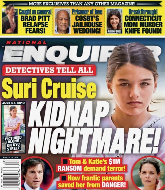 Suri Cruise trở thành đối tượng triệu đô của những tên bắt cóc? - Ảnh 1.