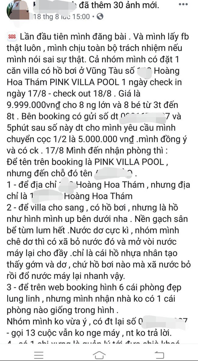 Vũng Tàu kiểm tra villa bị khách tố 10 triệu đồng/đêm nhưng giống phòng trọ - Ảnh 1.