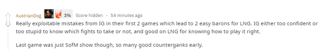 Fan quốc tế phấn khích sau chiến thắng trước IG của LNG Esports: Trận đấu này chẳng khác nào sân khấu của Sofm - Ảnh 2.