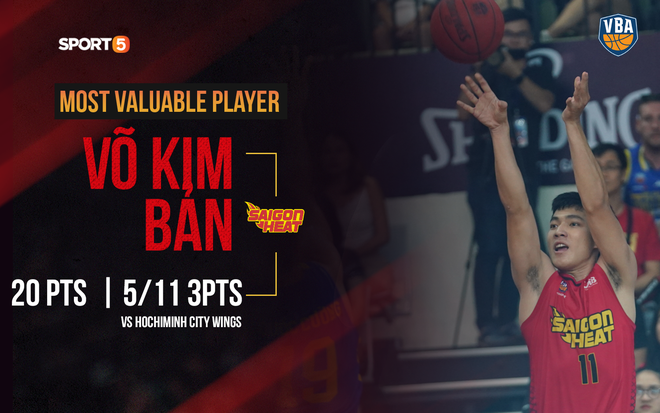 V&otilde; Kim Bản - Tavarion Nix song kiếm hợp b&iacute;ch, Saigon Heat nghiền n&aacute;t Hochiminh City Wings - Ảnh 1.