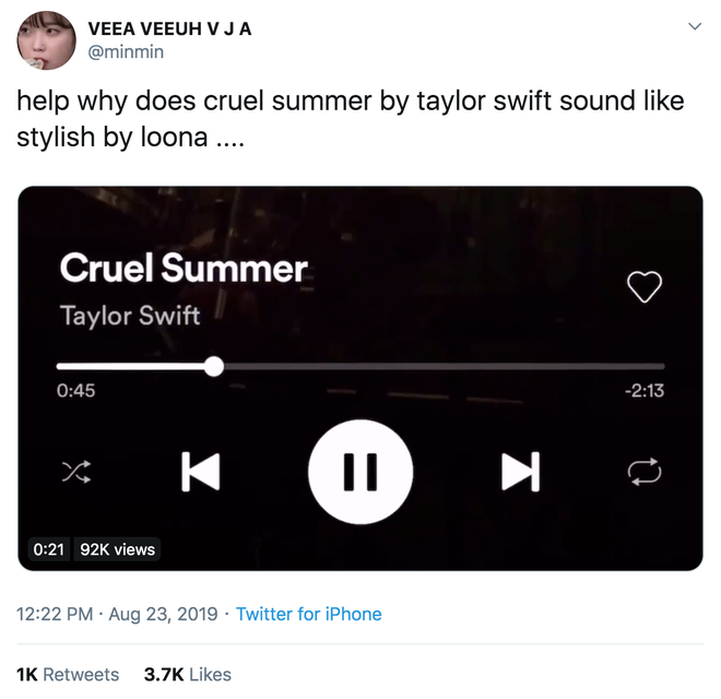 Rộ tin ca khúc trong album mới của Taylor Swift tham khảo bài hát của nhóm nữ Kpop LOONA ra mắt cách đây 1 năm, có đạo không nhỉ? - Ảnh 2.