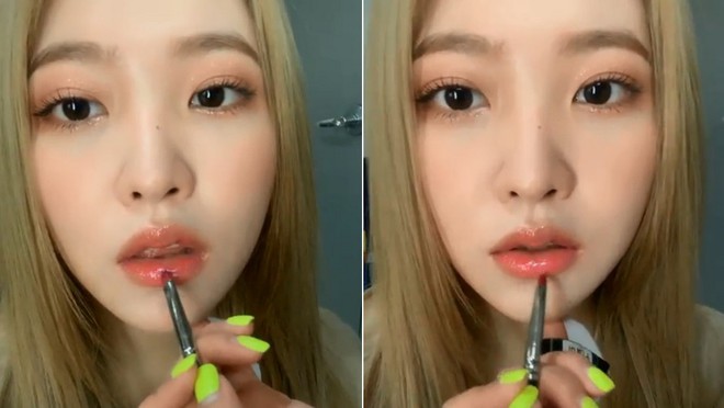 Chỉ v&agrave;i gi&acirc;y đ&aacute;nh son b&oacute;ng xinh xuất sắc, th&agrave;nh vi&ecirc;n k&eacute;m sắc nhất Red Velvet khiến cả Instagram đổ x&ocirc; hỏi m&atilde; m&agrave;u son - Ảnh 3.