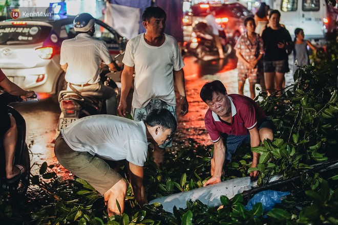 Hà Nội: Cây cổ thụ đè sập 2 cửa hàng thời trang trên phố Phạm Ngọc Thạch, người dân la hét thất thanh - Ảnh 6.