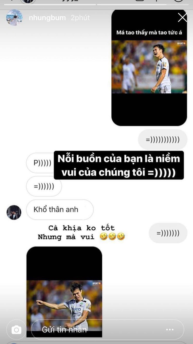 Mất chiến thắng trước Nam Định FC, Văn Toàn còn bị bạn gái troll không trượt phát nào - Ảnh 1.