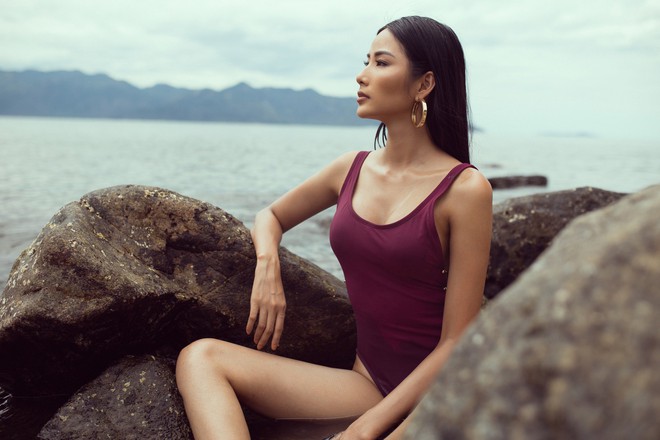 Mãn nhãn với body săn chắc, nóng bỏng của Hoàng Thùy khi diện áo tắm trước thềm Miss Universe 2019 - Ảnh 4.