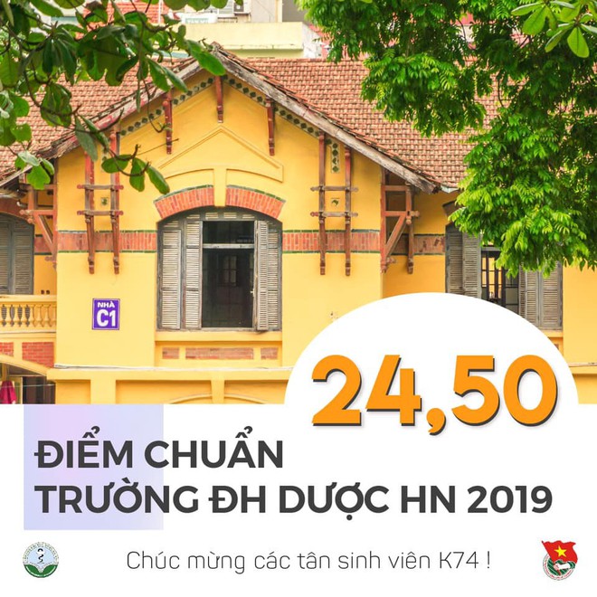 Điểm chuẩn Đại học Dược Hà Nội năm 2019 là 24,5 điểm  - Ảnh 1.
