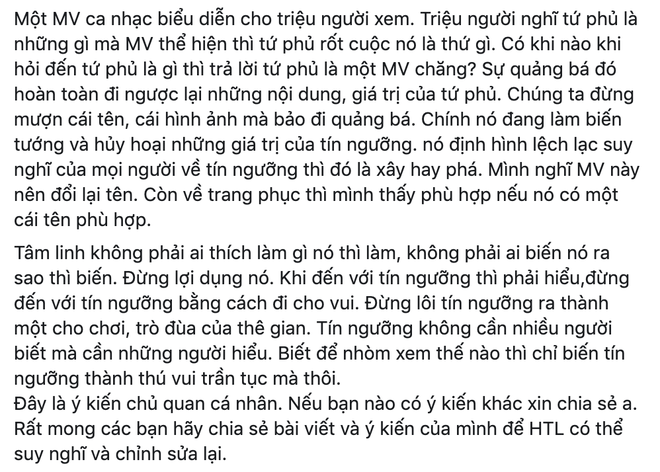 Những người hiểu biết tín ngưỡng thờ Mẫu nói gì về MV Tứ Phủ của Hoàng Thùy Linh? - Ảnh 5.