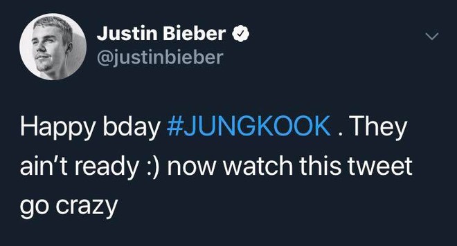 1 năm trước còn không biết BTS là ai, giờ Justin Bieber còn chúc mừng sinh nhật cả Jungkook, fan nghi sắp hợp tác? - Ảnh 1.