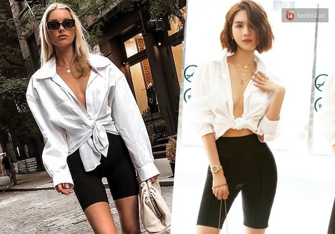 Đụng style tới 3 lần là Ngọc Trinh vô tình mặc giống hay cố ý copy thiên thần Elsa Hosk? - Ảnh 2.