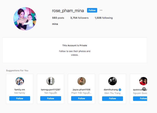 Mina Phạm - vợ 2 Minh Nhựa khoá hết ảnh trên Facebook và Instagram sau khi bị bóc phốt sống ảo siêu sâu - Ảnh 3.