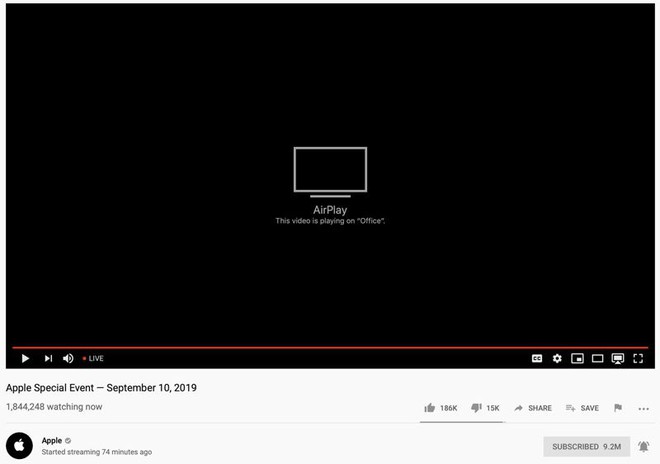 iPhone 11 đạt 2 triệu người xem trên livestream YouTube, lọt top kỷ lục thế giới chỉ sau 2 sự kiện kinh điển khác - Ảnh 1.