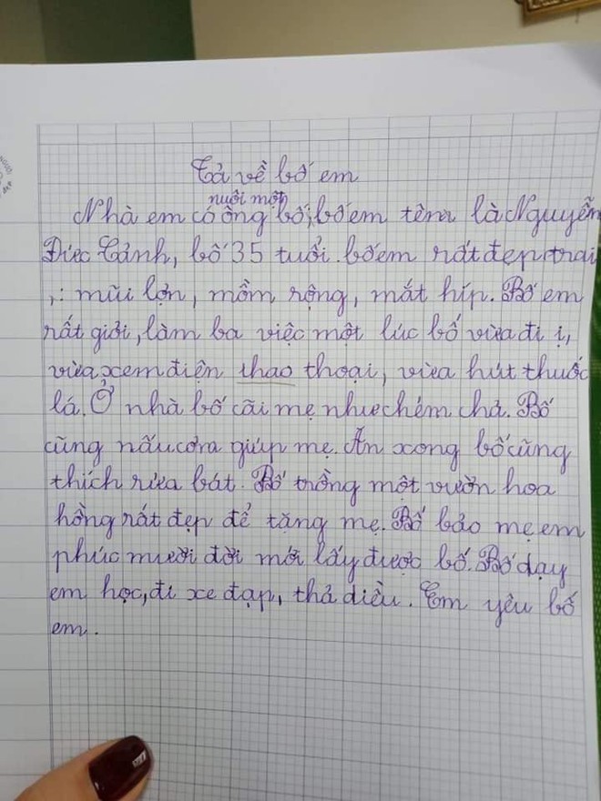 Bài văn tả bố khiến mọi người phải ôm bụng cười vì không thể chân thật hơn: Nhà em có nuôi một ông bố! - Ảnh 1.