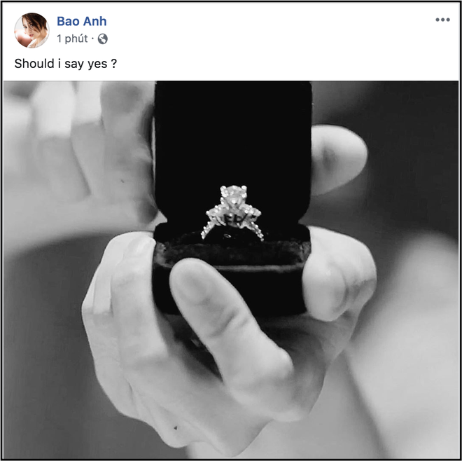 X&ocirc;n xao Bảo Anh bất ngờ khoe nhẫn kim cương, c&ograve;n nghi&ecirc;m t&uacute;c hỏi fan C&oacute; n&ecirc;n đồng &yacute;? - Ảnh 1.