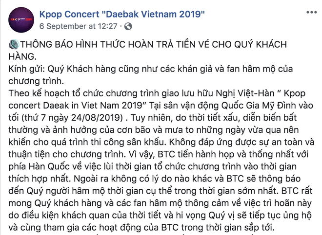 Hủy show có Ji Chang Wook được gần 1 tháng, BTC Daebak Concert gây hoang mang khi liên tục dời ngày hoàn tiền vé cho fan - Ảnh 3.