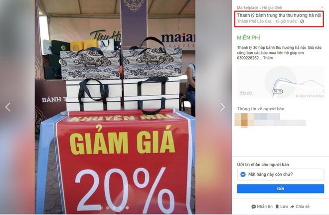 H&agrave; Nội: H&agrave;ng loạt quầy b&aacute;nh Trung thu th&agrave; dỡ quầy c&ograve;n hơn b&aacute;n hạ gi&aacute;, hội b&aacute;n h&agrave;ng online lại đua nhau thanh l&yacute; - Ảnh 8.