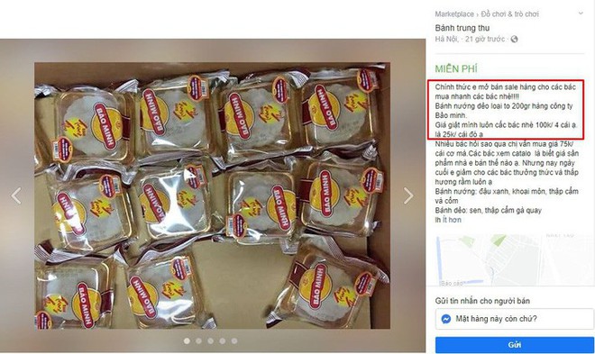 H&agrave; Nội: H&agrave;ng loạt quầy b&aacute;nh Trung thu th&agrave; dỡ quầy c&ograve;n hơn b&aacute;n hạ gi&aacute;, hội b&aacute;n h&agrave;ng online lại đua nhau thanh l&yacute; - Ảnh 10.