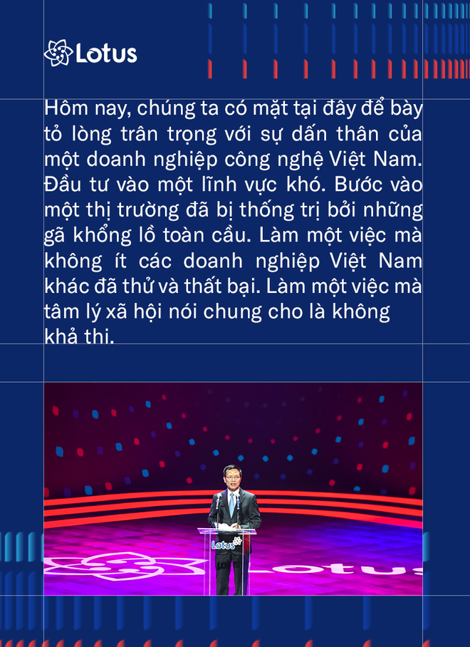 Bộ trưởng Bộ TT&TT Nguyễn Mạnh Hùng: Phát triển Lotus không phải thách thức mà là cơ hội. Vì việc dễ thì không tạo ra người tài - Ảnh 4.