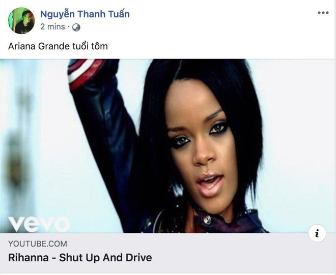 Nửa đ&ecirc;m canh ba, JustaTee tự dưng tuy&ecirc;n bố... Ariana Grande tuổi t&ocirc;m!? - Ảnh 3.