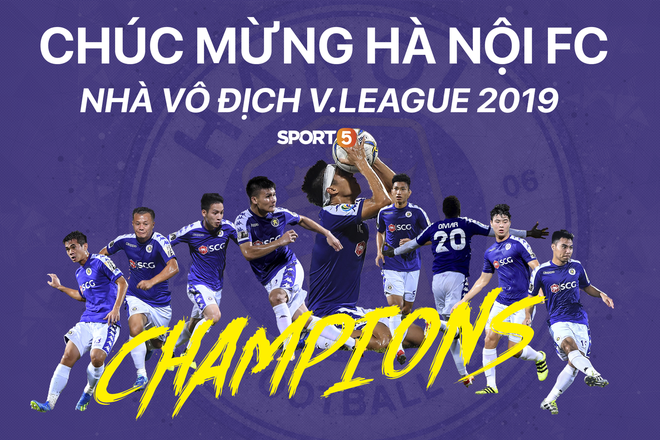 Chiến thắng SLNA, Hà Nội FC chính thức lên ngôi vô địch V.League 2019 - Ảnh 1.