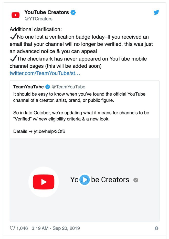 YouTube thay đổi cách xác minh kênh, nhiều người có nguy cơ mất trắng huy hiệu - Ảnh 2.