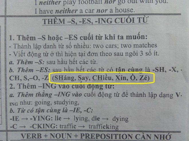 Phì cười trước cách làm đề cương tiếng Anh cho học trò của thầy giáo, quá dễ thương mà học cũng cực kỳ dễ - Ảnh 1.