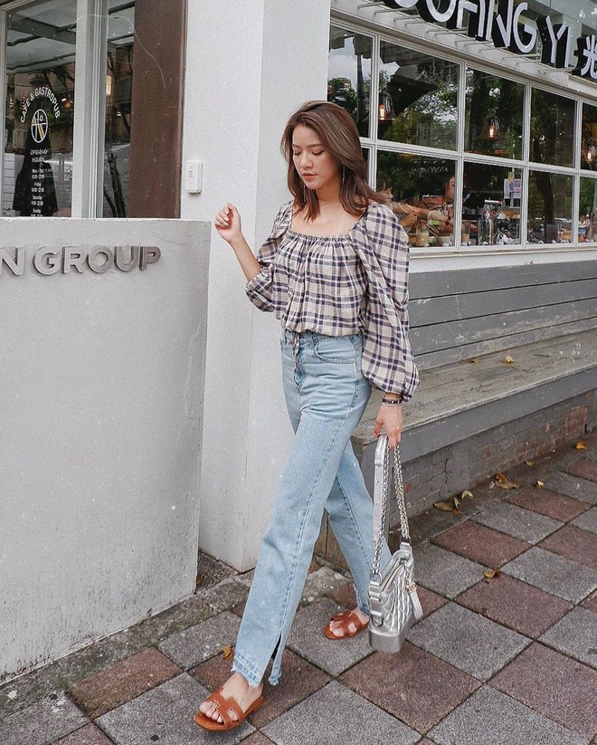 Đ&atilde; t&igrave;m ra kiểu quần jeans v&ocirc; địch về khoản hack tuổi, nhưng vẫn thanh lịch chẳng k&eacute;m quần jeans trắng - Ảnh 9.