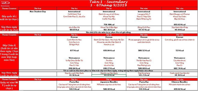 Soi mức tiền ăn trưa của học sinh các trường xịn xò: Trường quốc tế thì chi phí ăn trưa cũng “quốc tế”? - Ảnh 15.