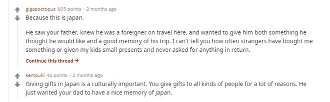 Cư xử tử tế và tặng quà cho du khách mà chẳng cần hồi đáp: “Bởi vì đó là Nhật Bản” - Ảnh 2.
