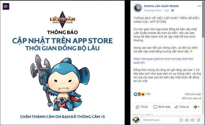 Liên Quân Mobile: Hàng loạt tuyển thủ, streamer than trời kêu đất vì phiên bản trên iOS đang đứng hình - Ảnh 1.