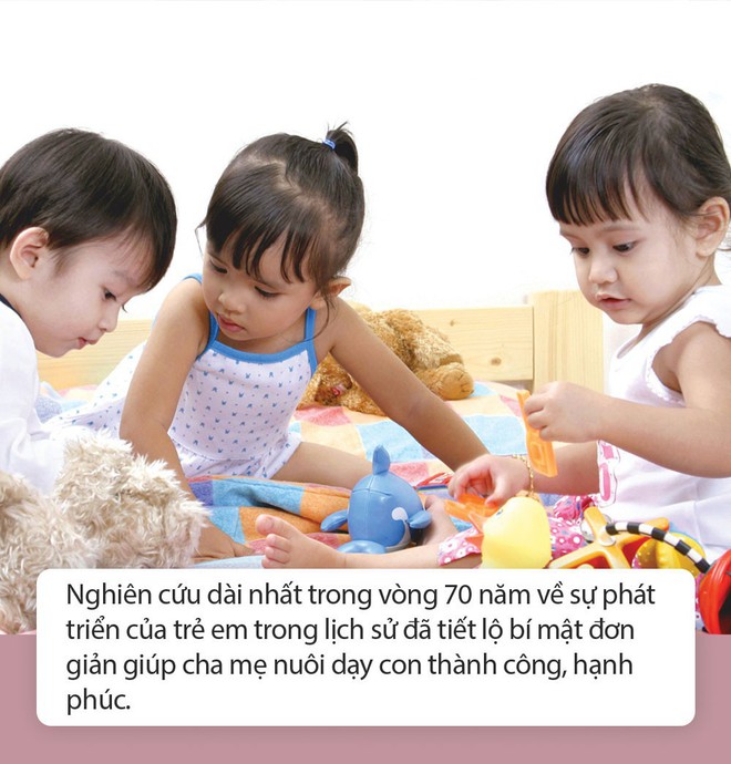 Kết quả nghiên cứu kéo dài 70 năm chỉ ra 7 bí quyết cực đơn giản để nuôi dạy con thành người thành công - Ảnh 1.