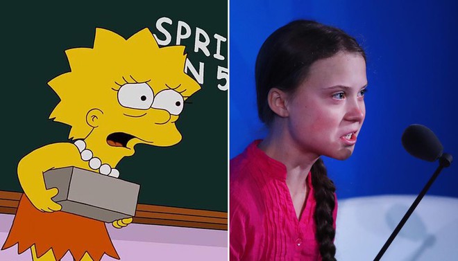 Giật mình nhận ra cái lườm của Greta Thunberg dành cho TT Donald Trump từng được xi nhan ở The Simpsons? - Ảnh 6.