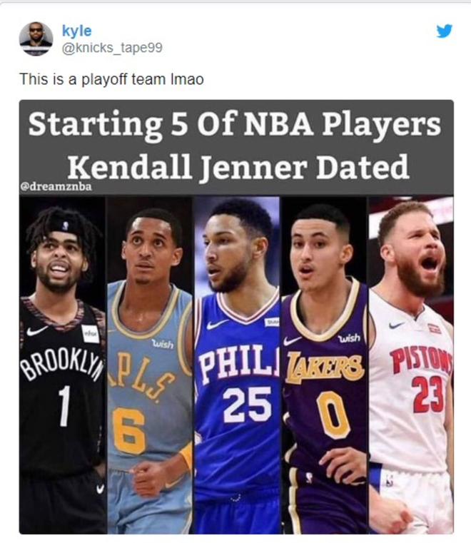 Bị fan tung tin hẹn hò với cả một tập đoàn cầu thủ bóng rổ, Kendall Jenner đáp trả cực chất chỉ bằng vài chữ ngắn ngủi - Ảnh 1.