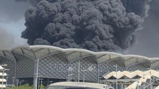 Hỏa hoạn nghiêm trọng tại ga tàu cao tốc Haramain, Saudi Arabia - Ảnh 1.