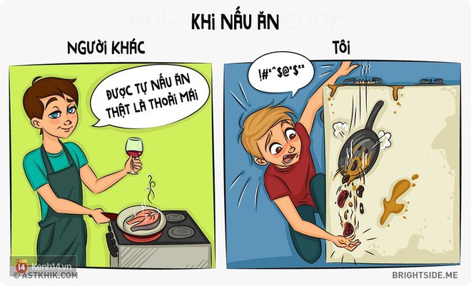 Bộ tranh: Những t&igrave;nh huống t&agrave;n khốc chứng minh v&igrave; sao t&ocirc;i v&agrave; người ta lu&ocirc;n kh&aacute;c nhau một trời một vực - Ảnh 15.