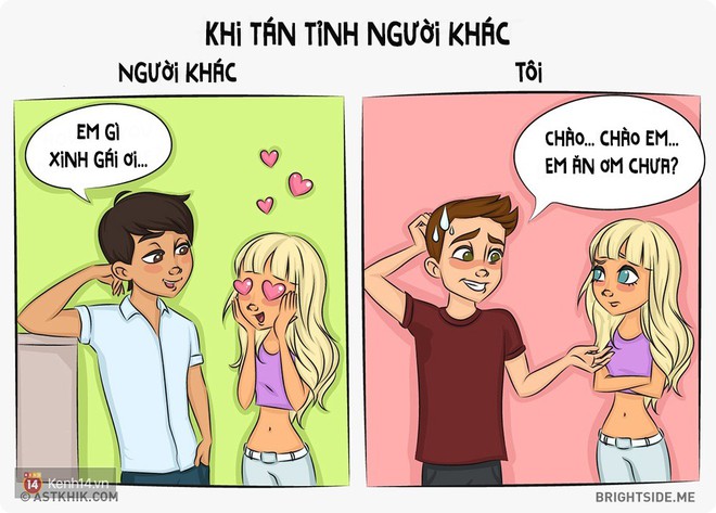 Bộ tranh: Những t&igrave;nh huống t&agrave;n khốc chứng minh v&igrave; sao t&ocirc;i v&agrave; người ta lu&ocirc;n kh&aacute;c nhau một trời một vực - Ảnh 17.