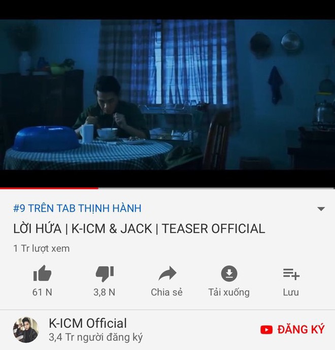 Vừa có thành tích vượt Sơn Tùng, Jack và K-ICM tiếp tục đùa giỡn với khán giả khi premiere MV mới với tên... chẳng liên quan teaser - Ảnh 2.