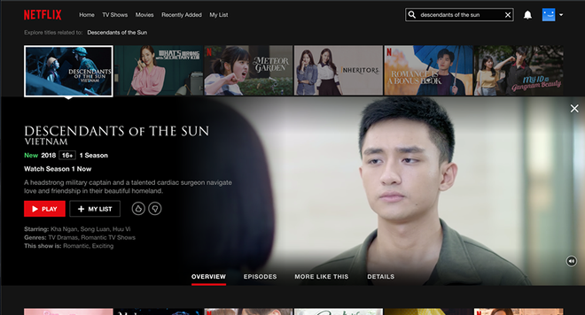 Hậu Duệ Mặt Trời bản Việt trở thành phim truyền hình Việt Nam đầu tiên lên kệ Netflix - Ảnh 2.