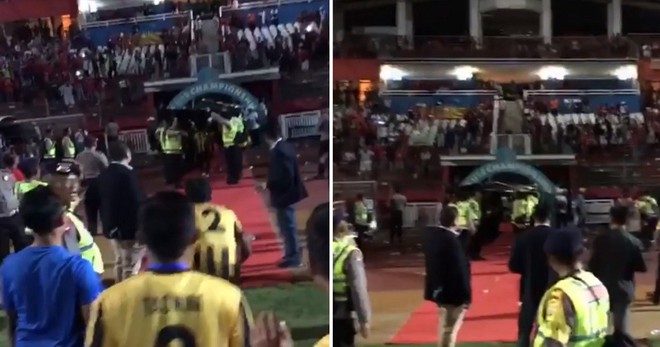 Bạo loạn trận Indonesia - Malaysia: fan chủ nhà ném đá, xô xát với nhóm CĐV đội khách - Ảnh 3.