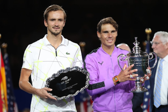 Điều người hâm mộ Federer lo sợ đã đến: Nadal giành Grand Slam thứ 19 sau chiến thắng kịch tính ở chung kết US Open - Ảnh 11.