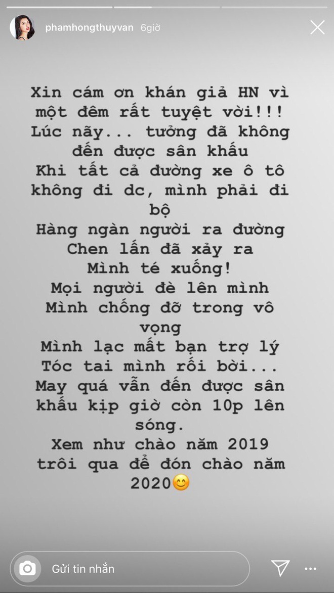 Á hậu Thúy Vân đón năm mới trong tình trạng te tua ngoài tưởng tượng, nguyên nhân do đâu? - Ảnh 1.