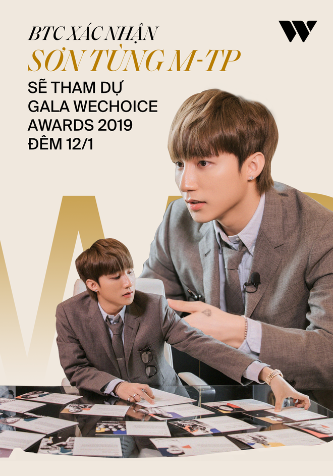 Sơn Tùng M-TP sẽ xuất hiện trên thảm đỏ WeChoice Awards 2019 tối ngày 12/1 cùng 200 nghệ sĩ cực khủng Vbiz! - Ảnh 1.