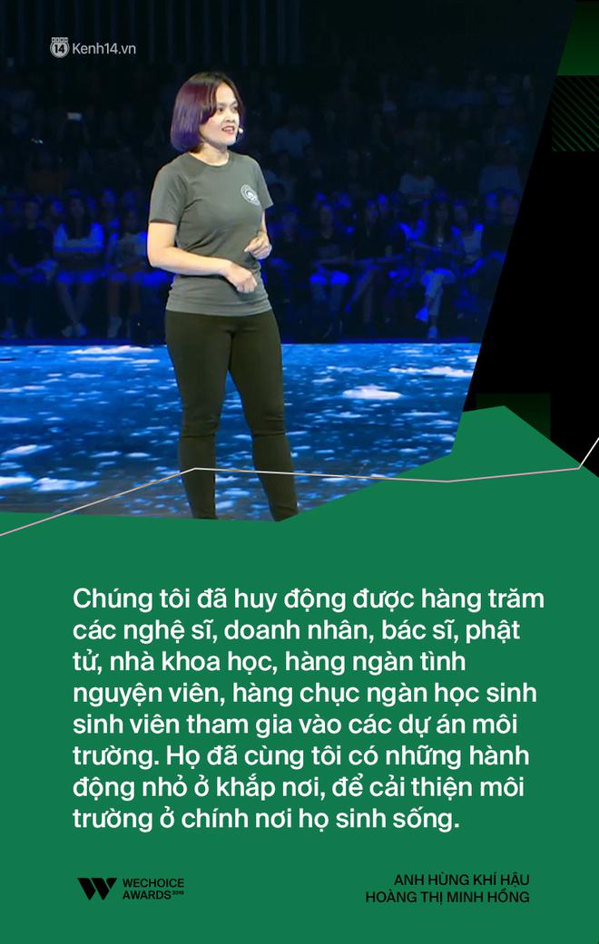 Gala WeChoice Awards 2019 mở m&agrave;n cực kh&aacute;c biệt v&agrave; ấn tượng với chia sẻ của Anh h&ugrave;ng kh&iacute; hậu Ho&agrave;ng Thị Minh Hồng v&agrave; C&ocirc; b&eacute; b&oacute;ng bay Nguyễn Nguyệt Linh - Ảnh 4.