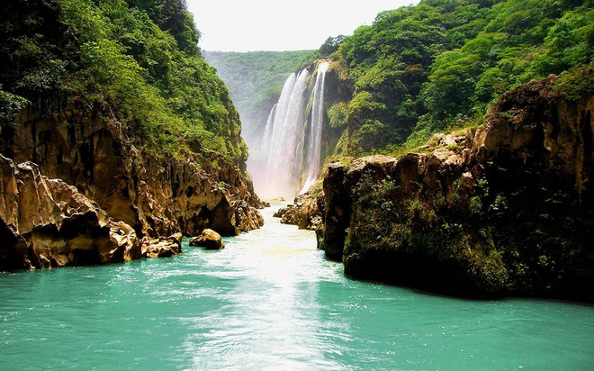 Clip về vẻ đẹp đáng kinh ngạc của hố bơi tự nhiên bên thác nước tại Mexico thu về triệu view, tín đồ du lịch lại có thêm một điểm đến mới để note vào wishlist của mình - Ảnh 3.