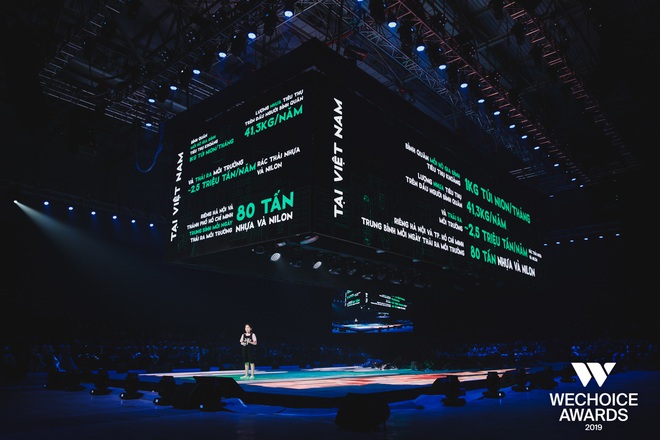 Gala WeChoice Awards 2019 mở m&agrave;n cực kh&aacute;c biệt v&agrave; ấn tượng với chia sẻ của Anh h&ugrave;ng kh&iacute; hậu Ho&agrave;ng Thị Minh Hồng v&agrave; C&ocirc; b&eacute; b&oacute;ng bay Nguyễn Nguyệt Linh - Ảnh 8.