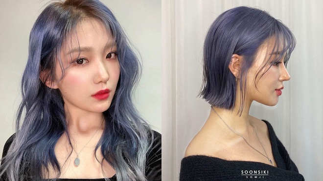 Thuốc Nhuộm Tóc Màu XANH TÍM Blue Violet  Chenglovehair Chenglovehairs   Shopee Việt Nam